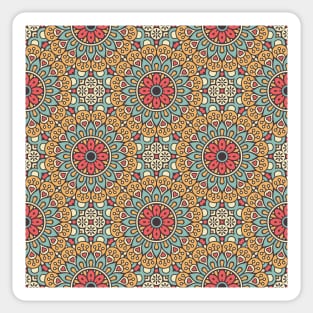 Ornamental floral mandala pattern #4 Sticker